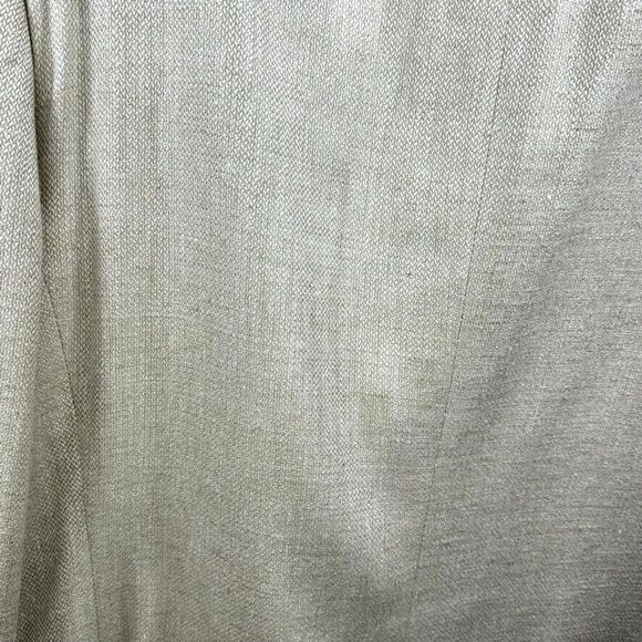 Towncraft Mens 44 R 100% Silk Beige Blazer Lined Herringbone Tan Sports Coat - Picture 9 of 15